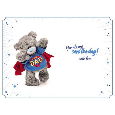 Super Dad 3D Holographic Me to You Bear Father's Day Card Extra Image 1